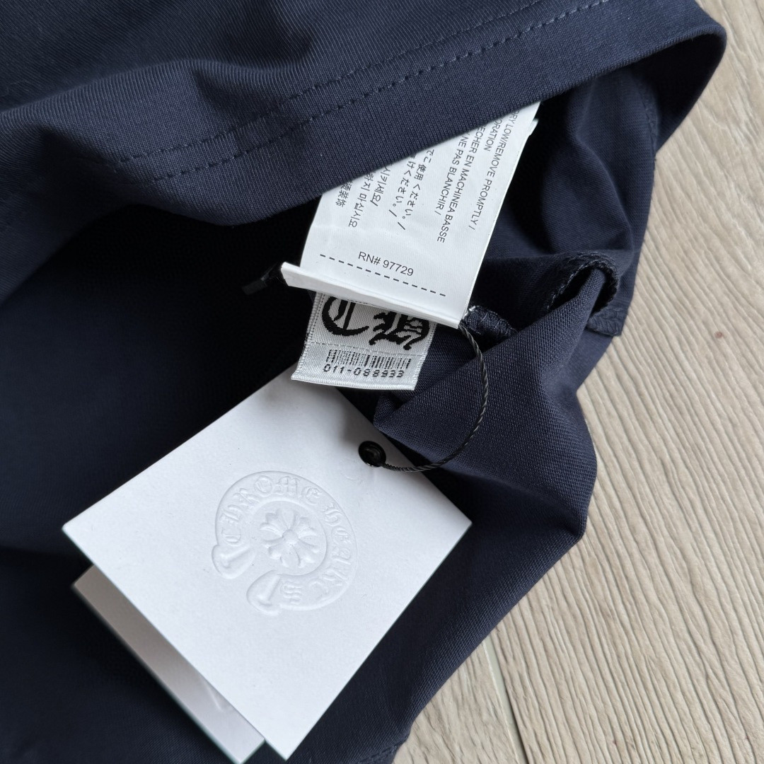 Chrome Hearts 克罗心 黄色藤蔓宝剑长袖卫衣 T恤 套头 藏青色 A5 