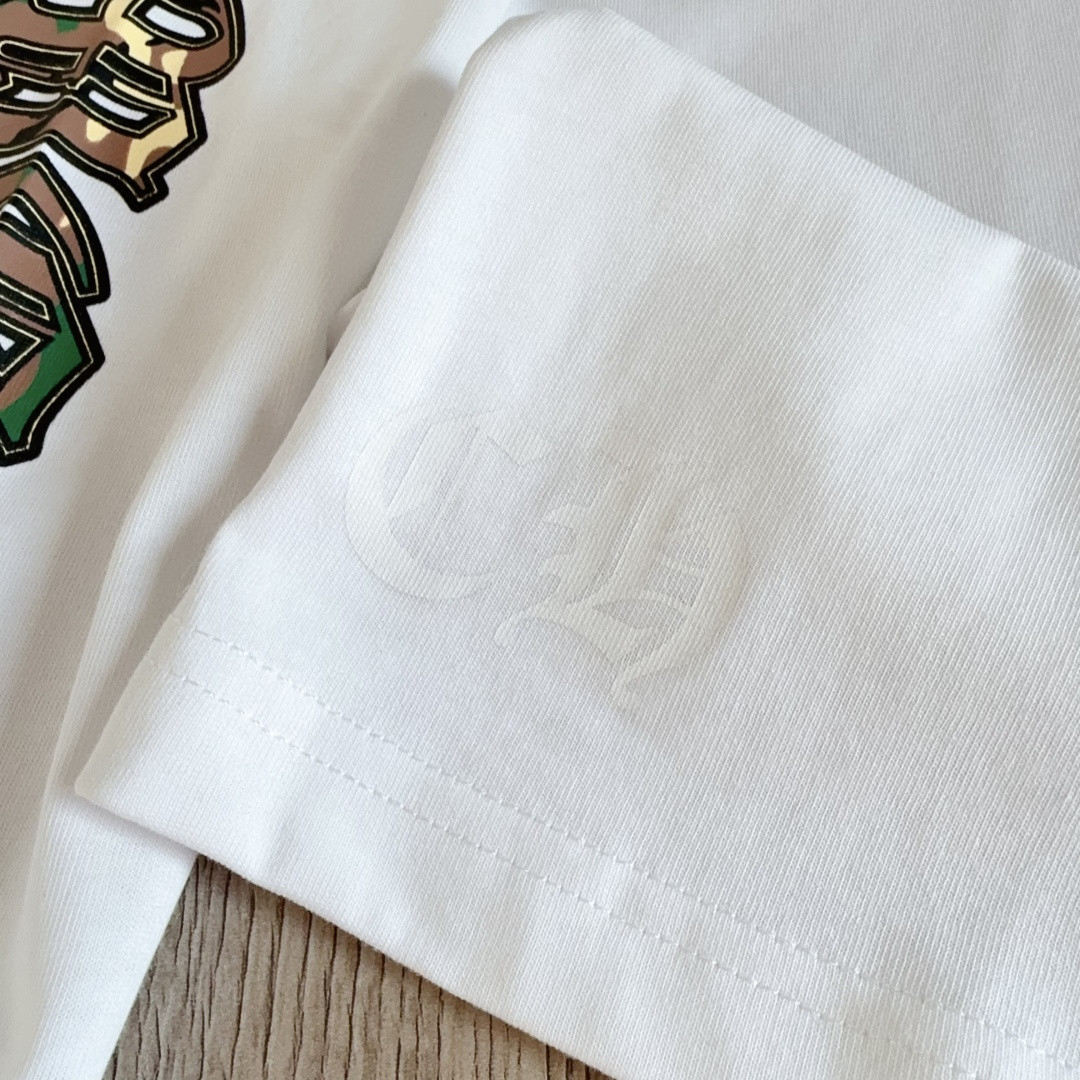 Chrome Hearts 克罗心 迷彩马蹄长袖卫衣 T恤 套头 白色 A5 