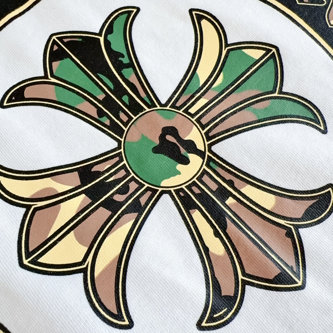 Chrome Hearts 克罗心 迷彩马蹄长袖卫衣 T恤 套头 白色 A5 