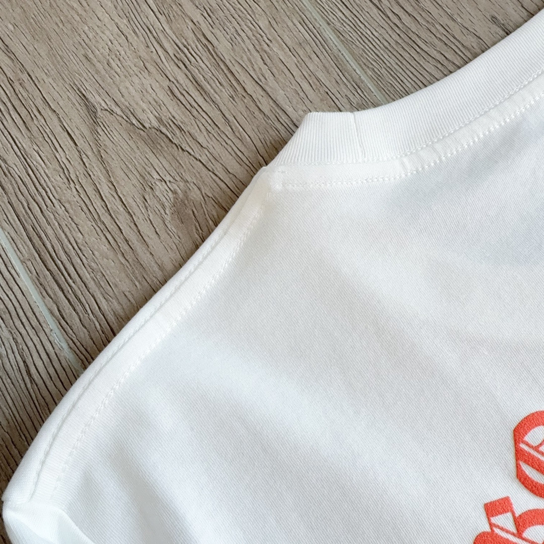 Chrome Hearts 克罗心 橘色logo卫衣 T恤 套头 白色 A5 