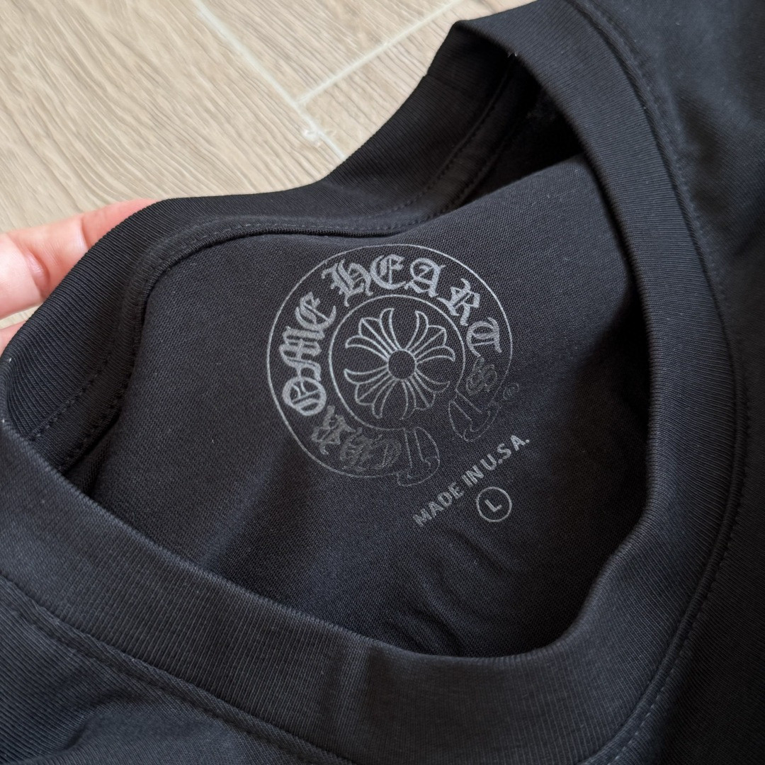 Chrome Hearts 克罗心 橘色logo卫衣 T恤 套头 黑色 A5 CH-20230315