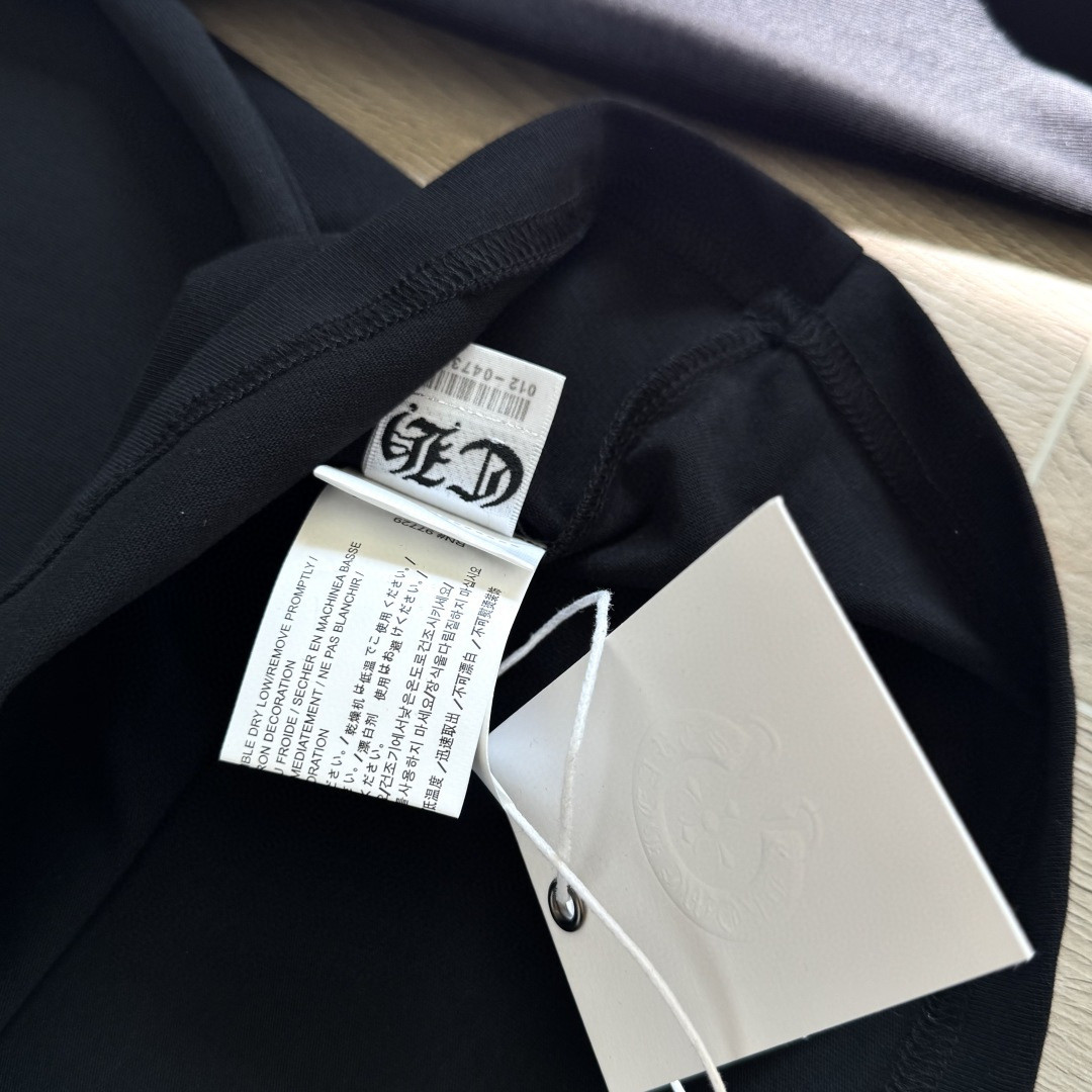 Chrome Hearts 克罗心 橘色logo卫衣 T恤 套头 黑色 A5 CH-20230315