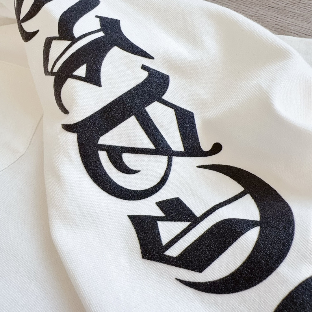 Chrome Hearts 克罗心 领口印花花臂长袖卫衣 T恤 套头 白色 A5 CH-631