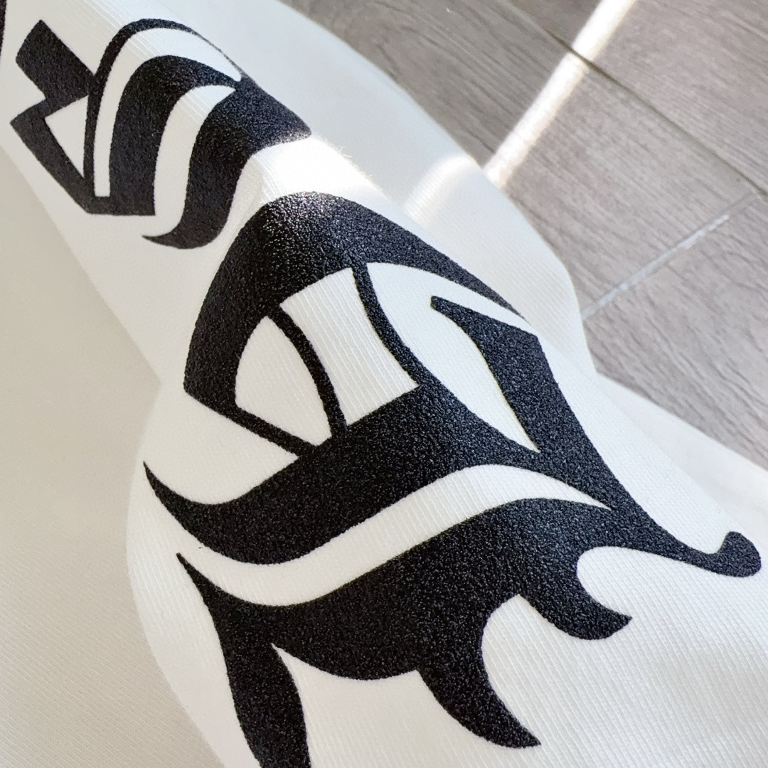 Chrome Hearts 克罗心 领口印花花臂长袖卫衣 T恤 套头 白色 A5 CH-631