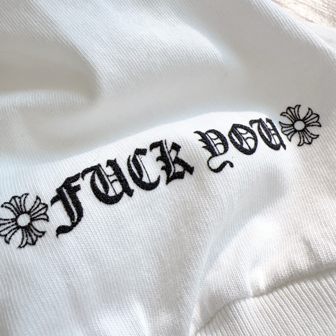 Chrome Hearts 克罗心 领口印花花臂长袖卫衣 T恤 套头 白色 A5 CH-631