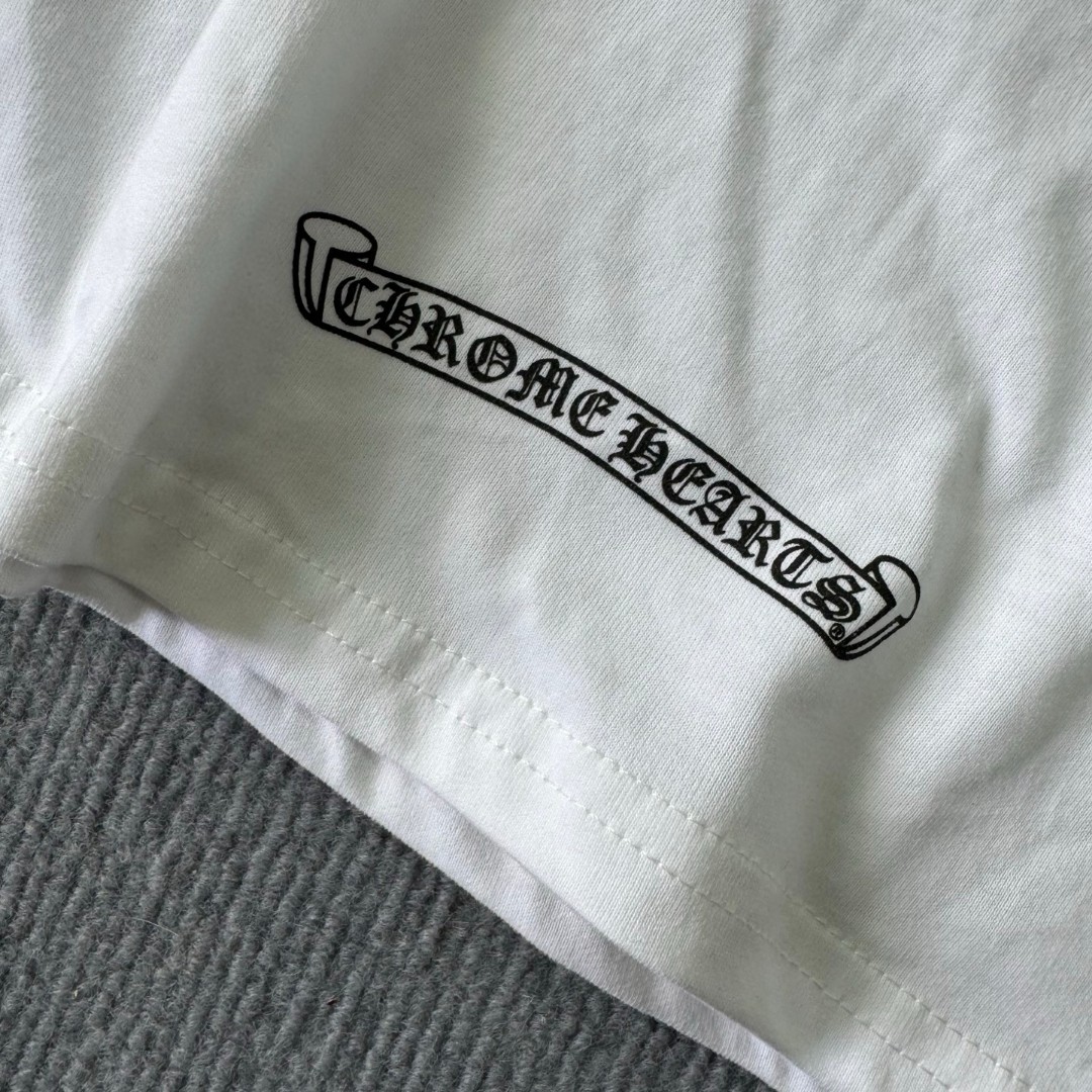 Chrome Hearts 克罗心 经典幻影十字架圆领短袖 T恤 白色 黑色 A5 