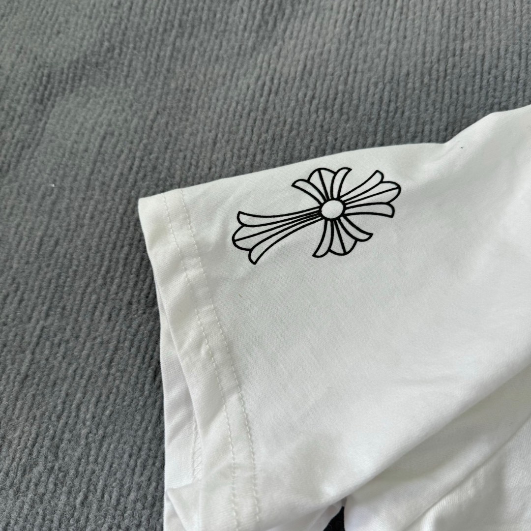 Chrome Hearts 克罗心 经典幻影十字架圆领短袖 T恤 白色 黑色 A5 