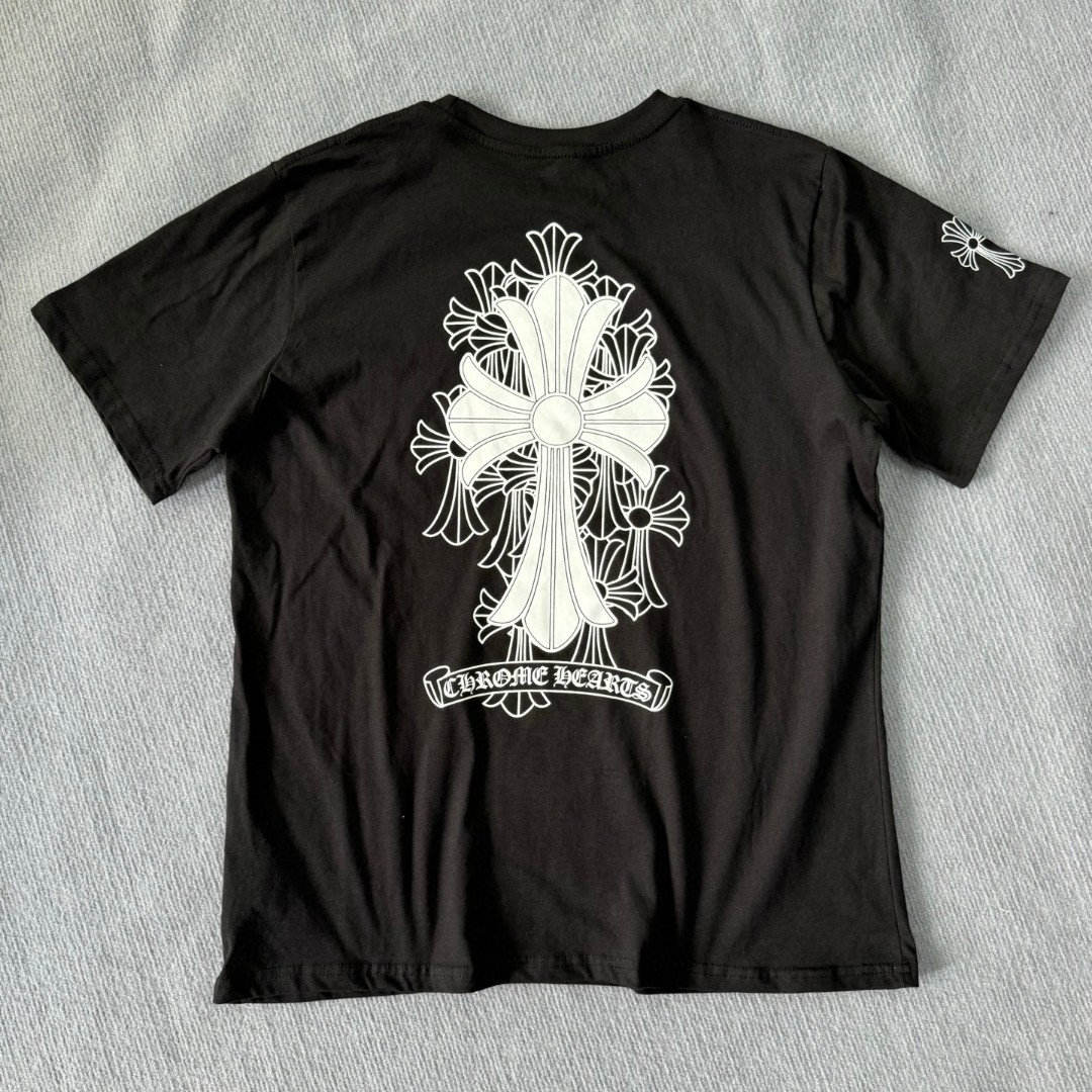 Chrome Hearts 克罗心 经典幻影十字架圆领短袖 T恤 白色 黑色 A5 