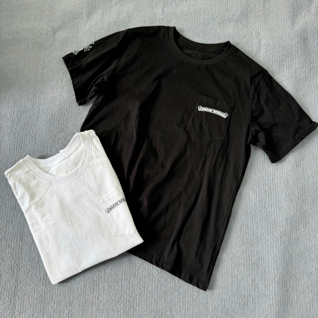 Chrome Hearts 克罗心 经典幻影十字架圆领短袖 T恤 白色 黑色 A5 