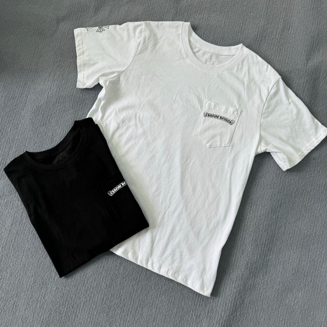 Chrome Hearts 克罗心 经典幻影十字架圆领短袖 T恤 白色 黑色 A5 