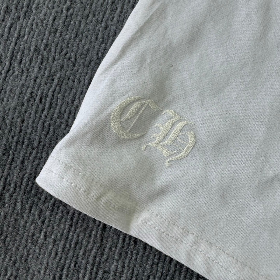 Chrome Hearts 克罗心 宝剑梵文logo圆领短袖 T恤 白色 黑色 A5 C19-2B