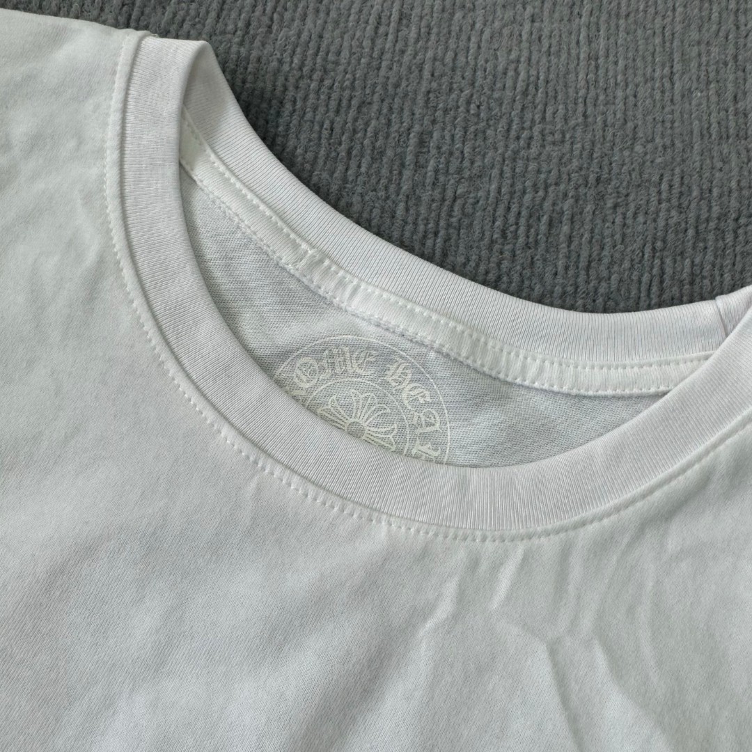 Chrome Hearts 克罗心 宝剑梵文logo圆领短袖 T恤 白色 黑色 A5 C19-2B