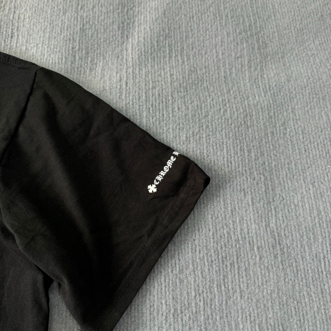 Chrome Hearts 克罗心 宝剑梵文logo圆领短袖 T恤 白色 黑色 A5 C19-2B