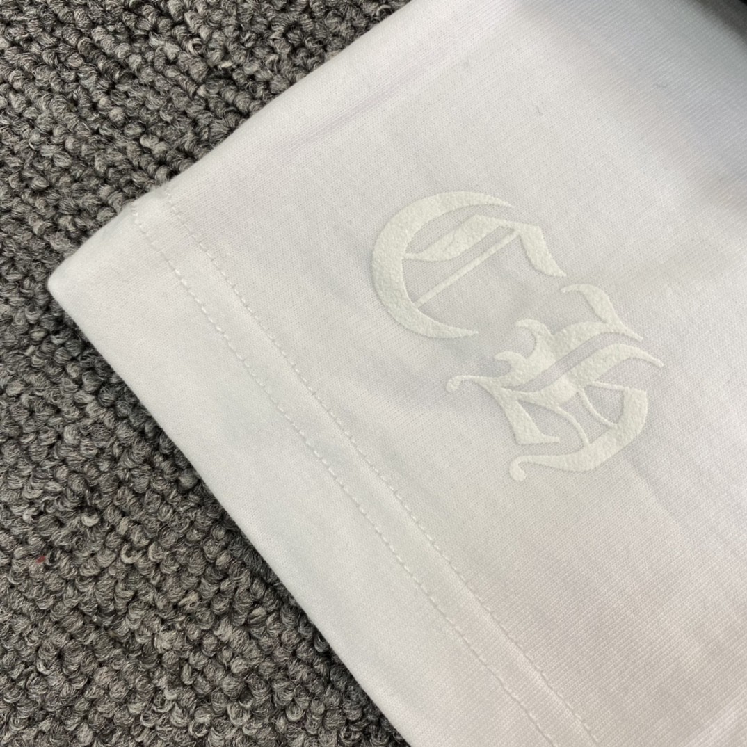 Chrome Hearts 克罗心 马蹄十字架圆领短袖 T恤 白色 黑色 A5 CH-104