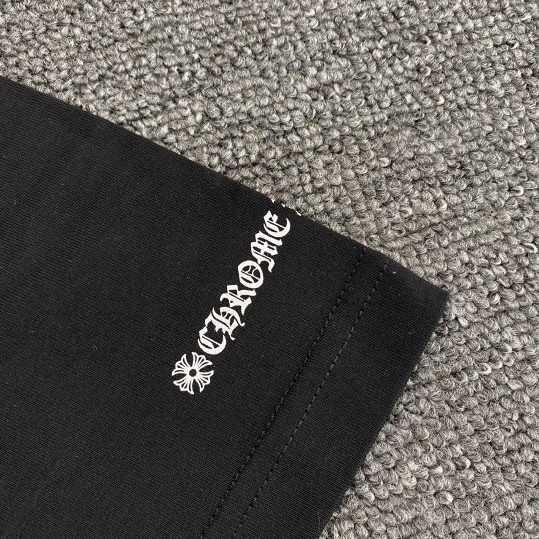 Chrome Hearts 克罗心 马蹄十字架圆领短袖 T恤 白色 黑色 A5 CH-104