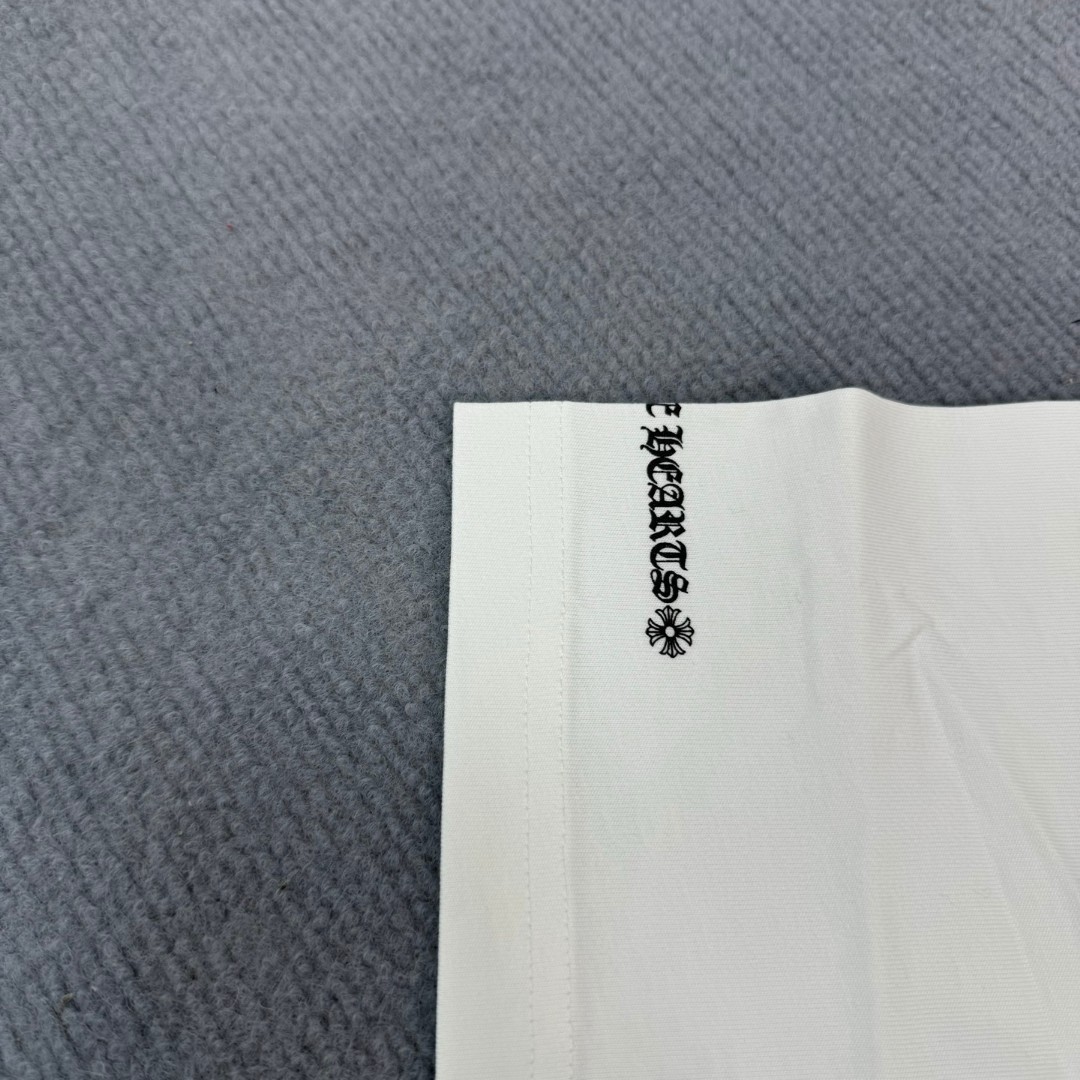 Chrome Hearts 克罗心 经典卷轴印花圆领短袖 T恤 白色 黑色 A5 CH-0602