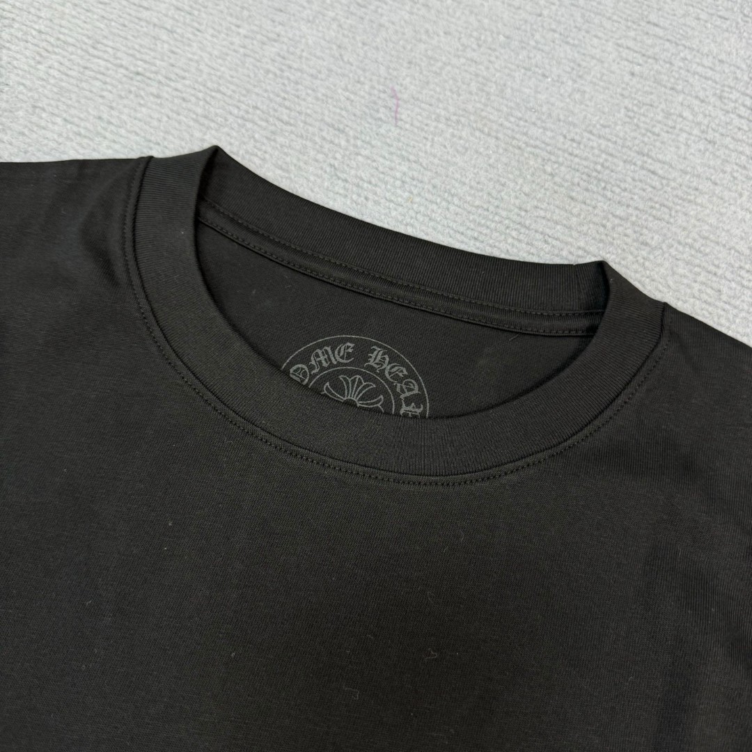 Chrome Hearts 克罗心 经典卷轴印花圆领短袖 T恤 白色 黑色 A5 CH-0602