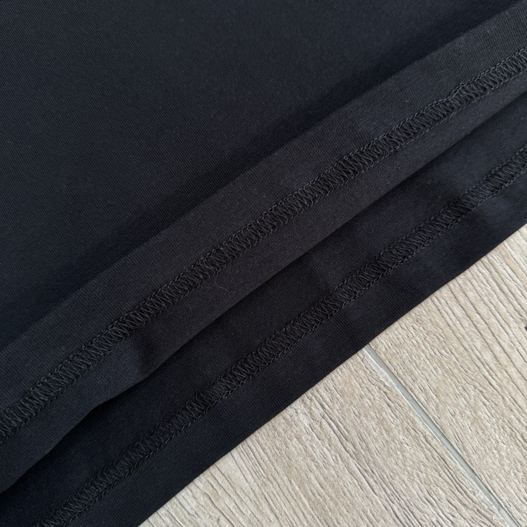 Chrome Hearts 克罗心 荧光粉色马蹄印花圆领短袖 T恤 黑色 A5