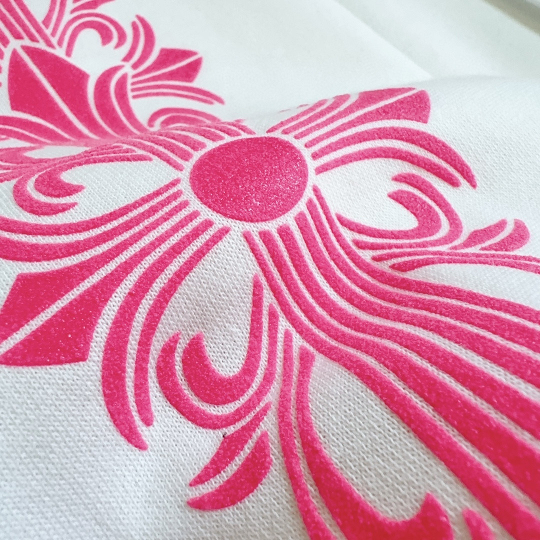 Chrome Hearts 克罗心 粉色双袖十字藤蔓后背马蹄拉链连帽卫衣 外套 夹克 长袖 白色 A5 