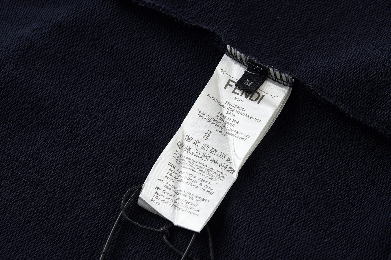 FENDI 芬迪 小狗贴布刺绣标识连帽卫衣 长袖 蓝色 B0 FY1143AW0QF0QG0