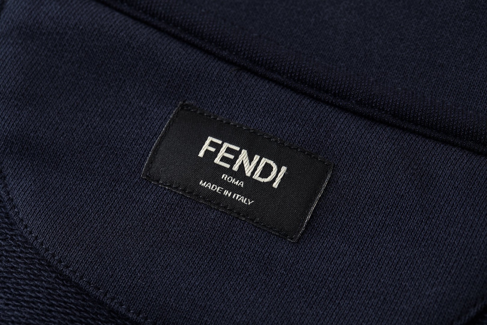 FENDI 芬迪 小狗贴布刺绣标识连帽卫衣 长袖 蓝色 B0 FY1143AW0QF0QG0