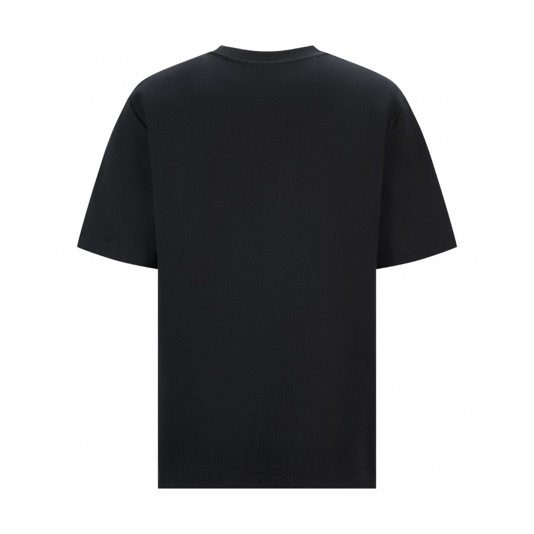 FENDI 芬迪 小狗贴布刺绣T恤 短袖 套头 夏季 黑色 蓝色 A2 FY0936AW0PF0QA1