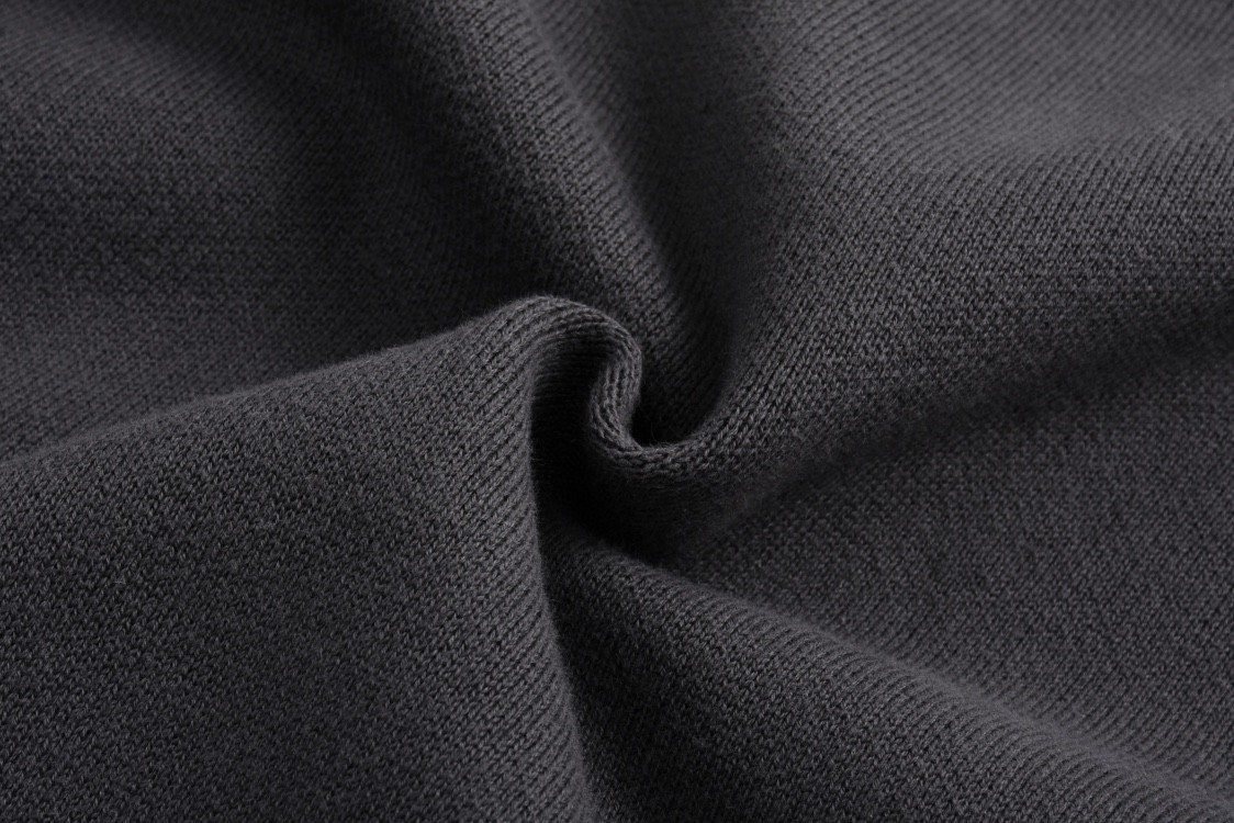 LOUIS VUITTON 路易威登 提花螺纹拉链立领拉链毛织外套 夹克 长袖 黑色 灰色 C0 1AGJWH