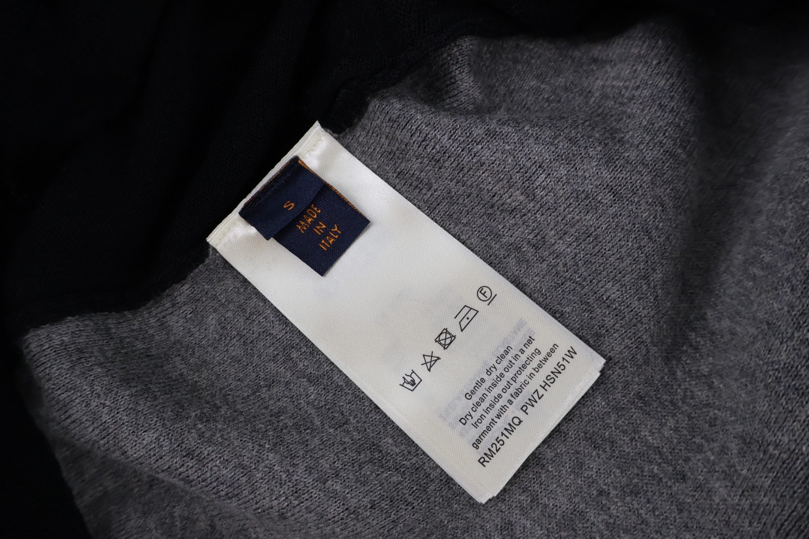 LOUIS VUITTON 路易威登 羊毛针织提花束脚休闲裤 运动裤 裤子 长裤 黑色 灰色 B5 1AJB38