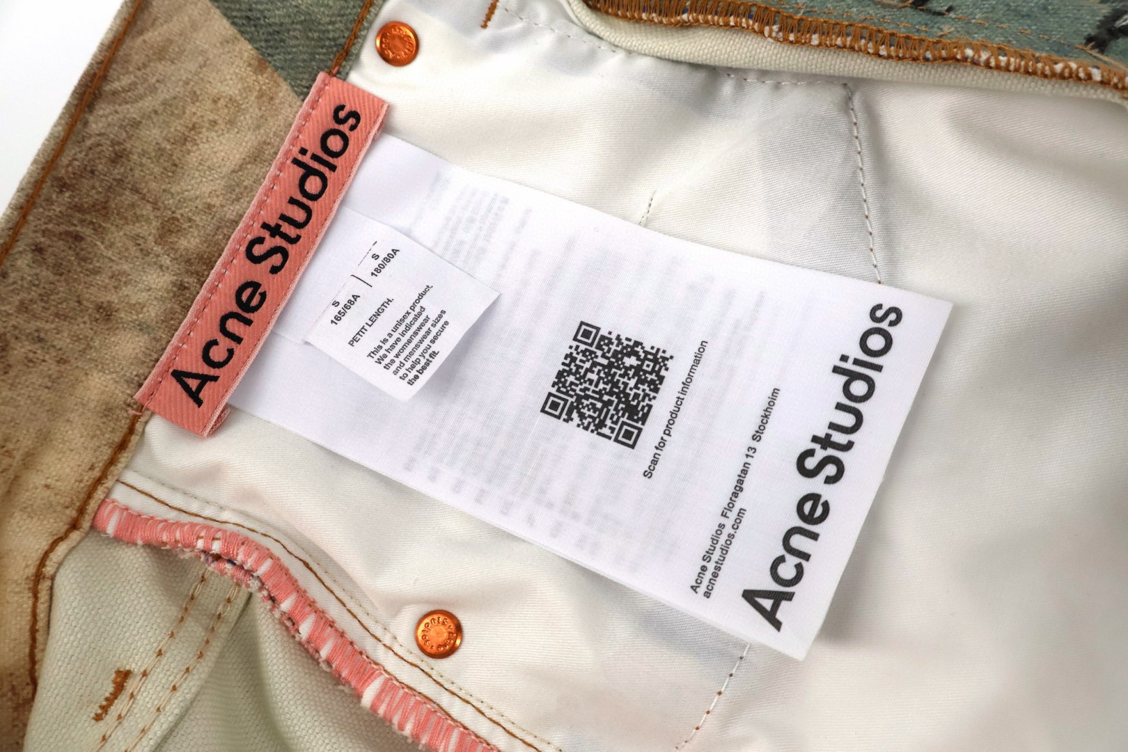 Acne Studios 泰迪小熊3D打印牛仔裤 长裤 裤子 B5 CK0138-AUZ