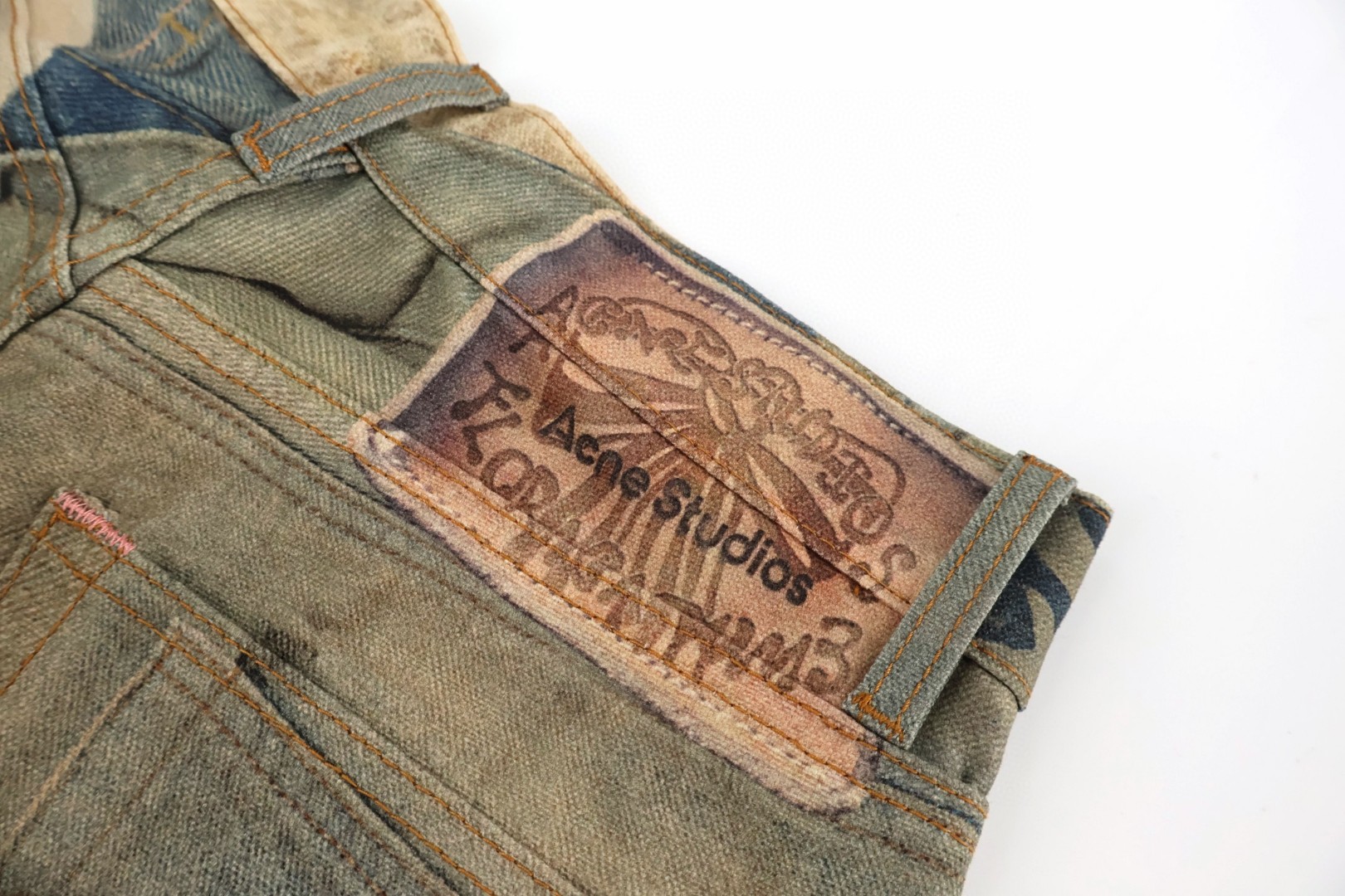 Acne Studios 泰迪小熊3D打印牛仔裤 长裤 裤子 B5 CK0138-AUZ