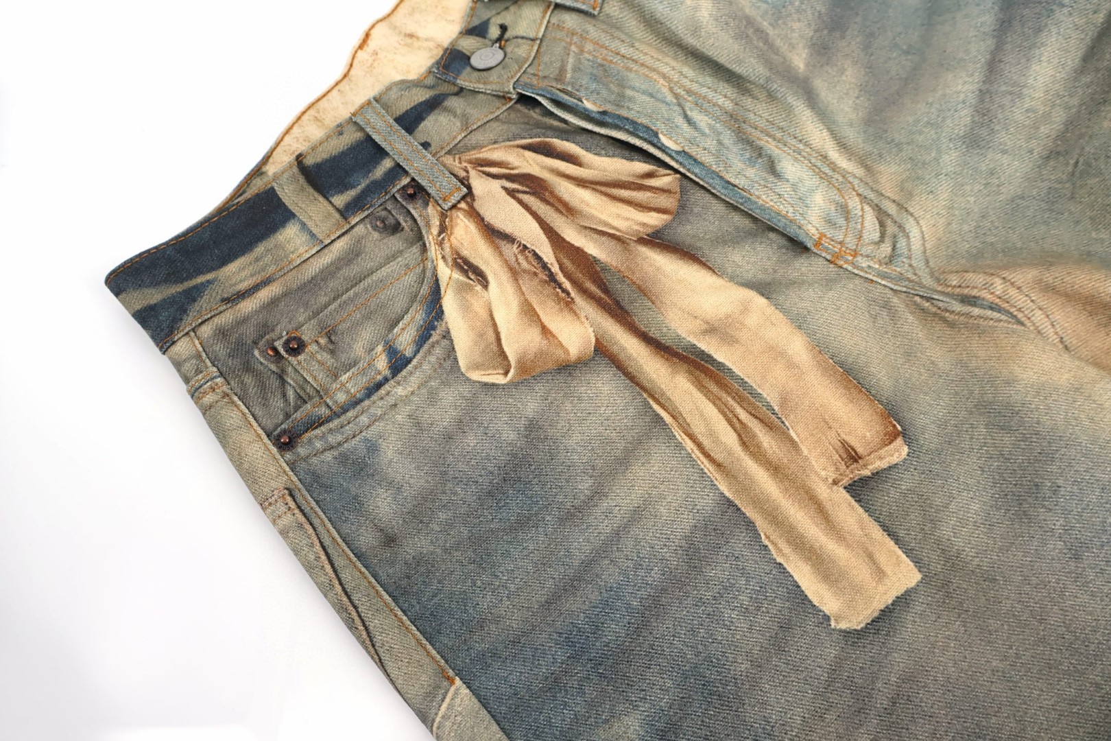 Acne Studios 泰迪小熊3D打印牛仔裤 长裤 裤子 B5 CK0138-AUZ