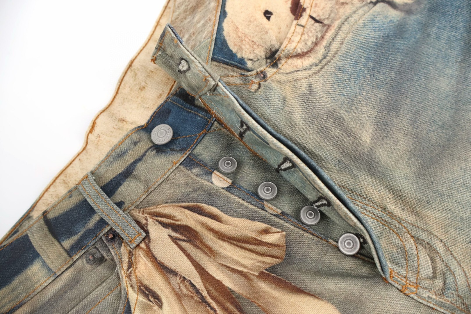 Acne Studios 泰迪小熊3D打印牛仔裤 长裤 裤子 B5 CK0138-AUZ