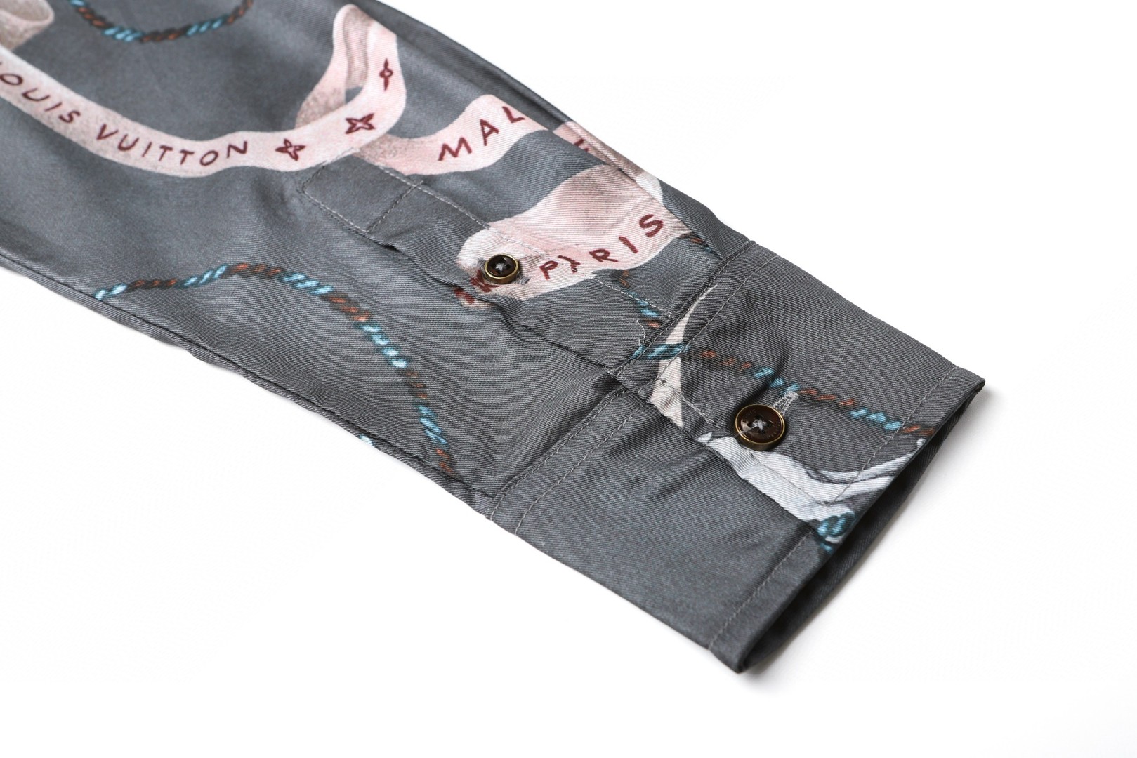 LOUIS VUITTON 路易威登 翻领数码直喷印花桑蚕丝衬衫 外套 长袖 B0 1AJCA6