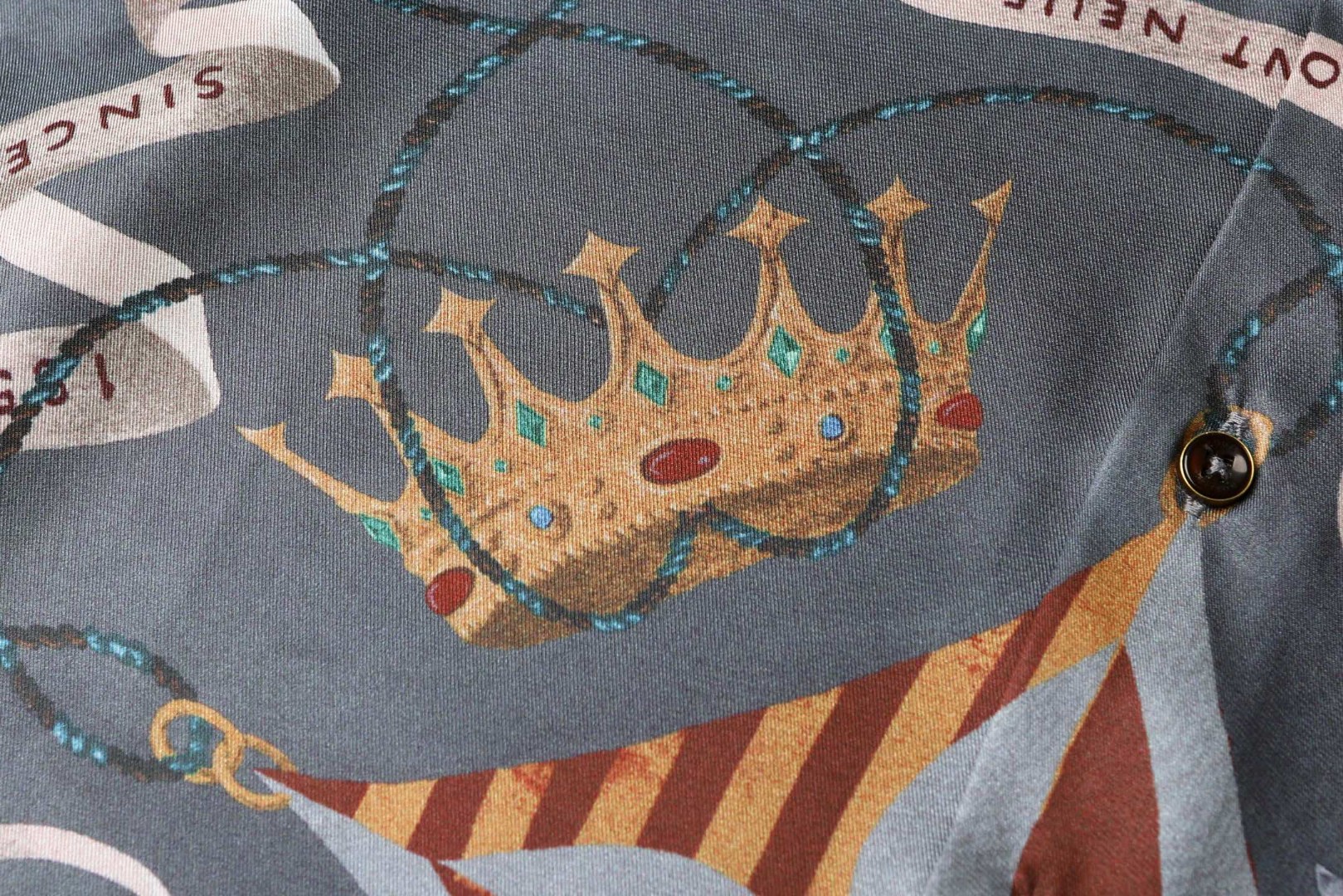 LOUIS VUITTON 路易威登 翻领数码直喷印花桑蚕丝衬衫 外套 长袖 B0 1AJCA6