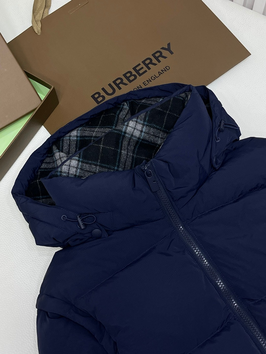Burberry 巴宝莉 可拆式衣袖尼龙羽绒服 马甲 外套 保暖 蓝色 D5 80979431