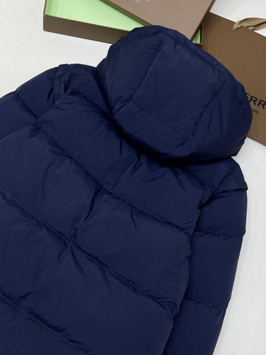 Burberry 巴宝莉 可拆式衣袖尼龙羽绒服 马甲 外套 保暖 蓝色 D5 80979431