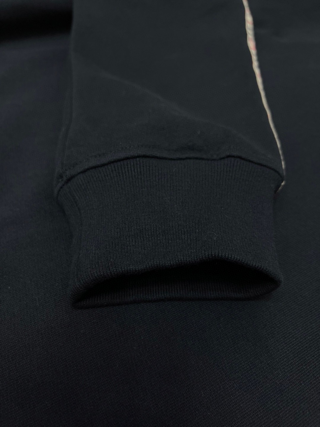 Burberry 巴宝莉 格纹装饰运动衫 卫衣 外套 长袖 灰色 黑色 A5 81179871