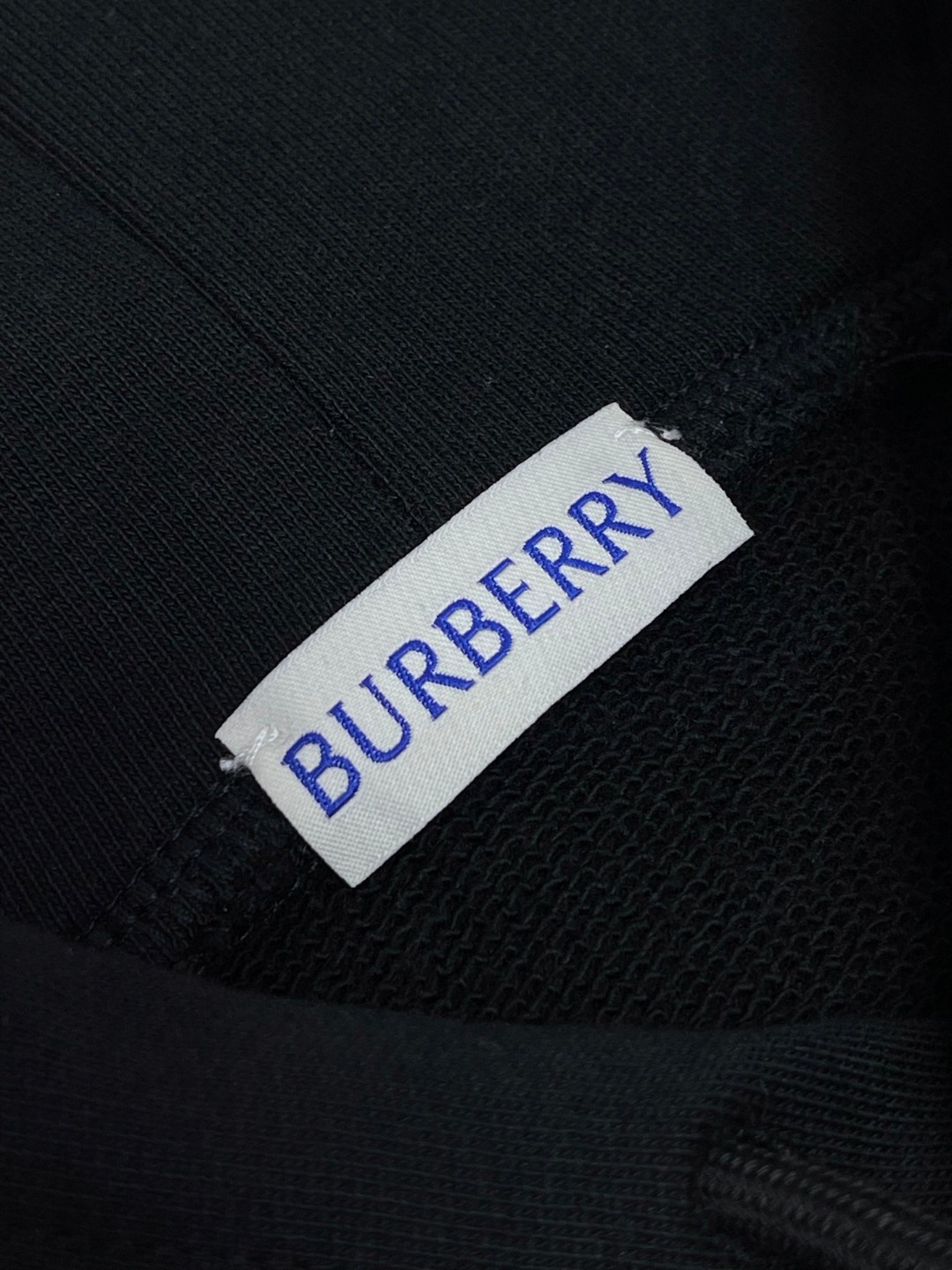 Burberry 巴宝莉 格纹装饰连帽衫 卫衣 外套 长袖  灰色 黑色 A5 81177411