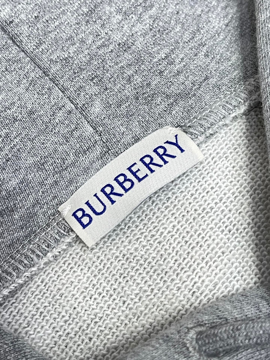 Burberry 巴宝莉 格纹装饰连帽衫 卫衣 外套 长袖  灰色 黑色 A5 81177411