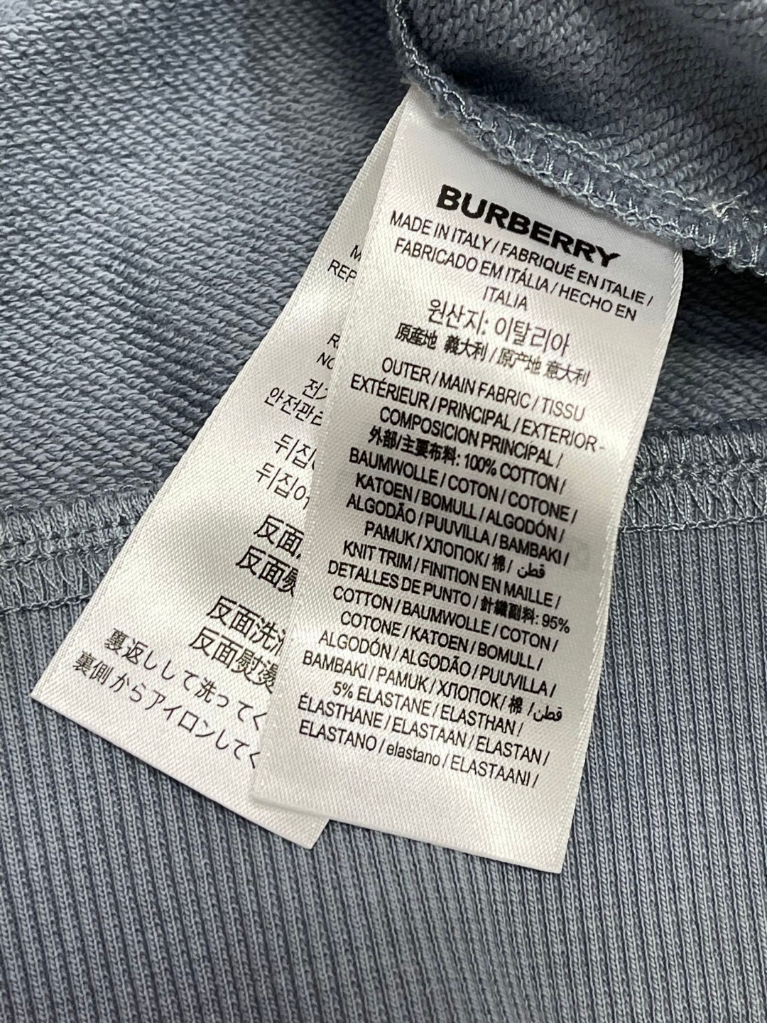 Burberry 巴宝莉 骑士印章拉链连帽衫 卫衣 外套 长袖 蓝色 黑色 B0 81104941