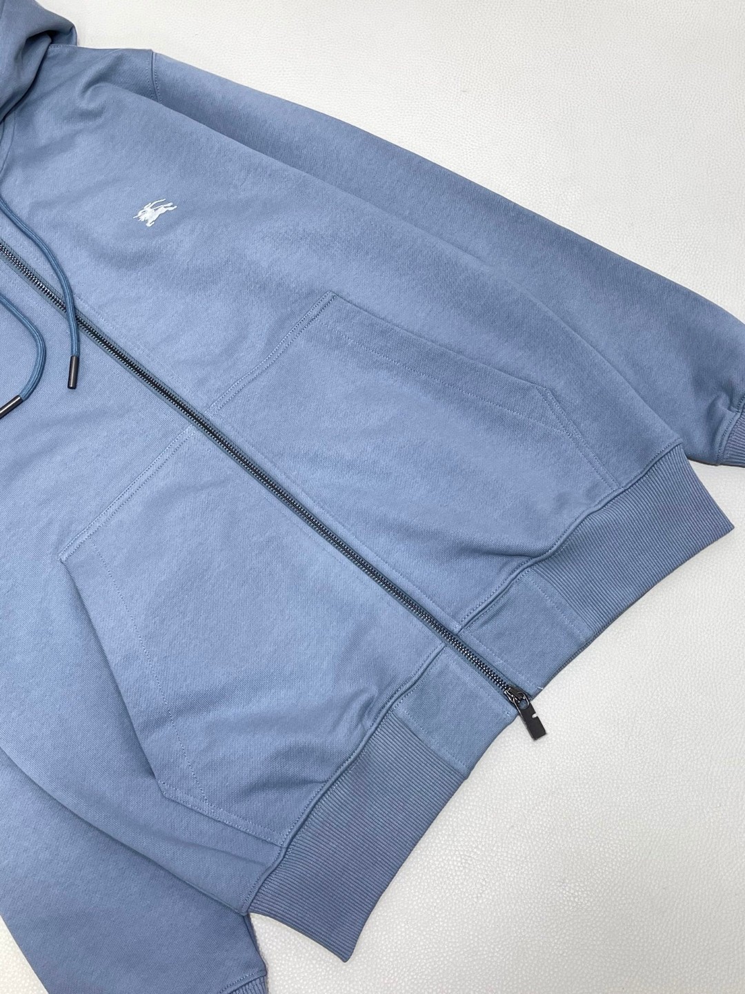 Burberry 巴宝莉 骑士印章拉链连帽衫 卫衣 外套 长袖 蓝色 黑色 B0 81104941