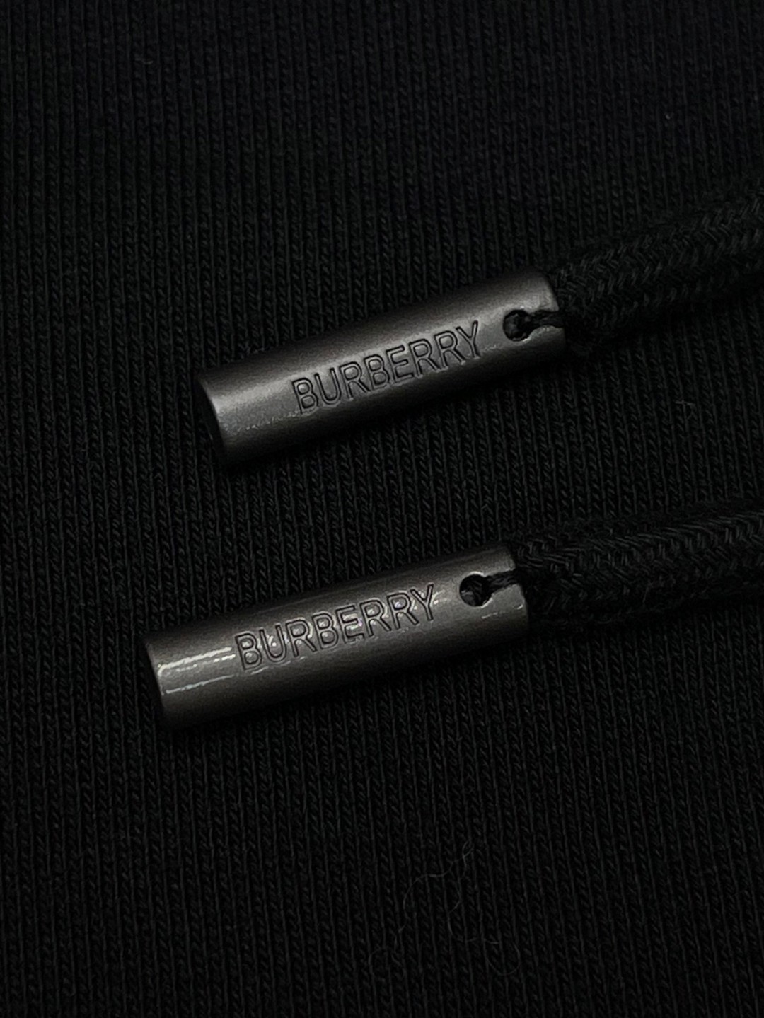 Burberry 巴宝莉 格纹装饰拉链连帽衫 卫衣 外套 长袖 黑色 灰色 B0 81107901