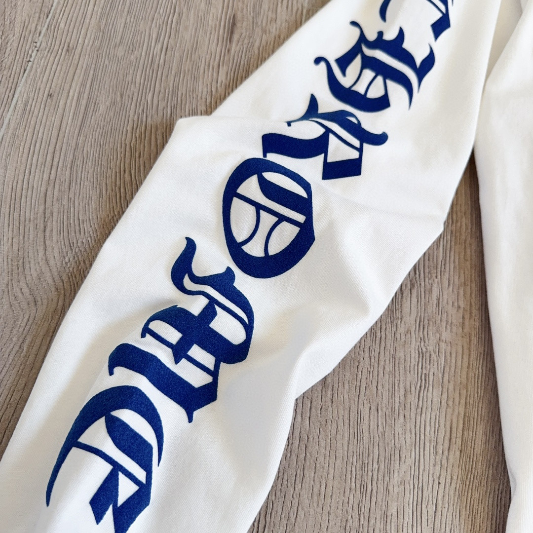 Chrome Hearts 克罗心 领口梵文长袖卫衣 T恤 套头 白色 A5 CH-04031546