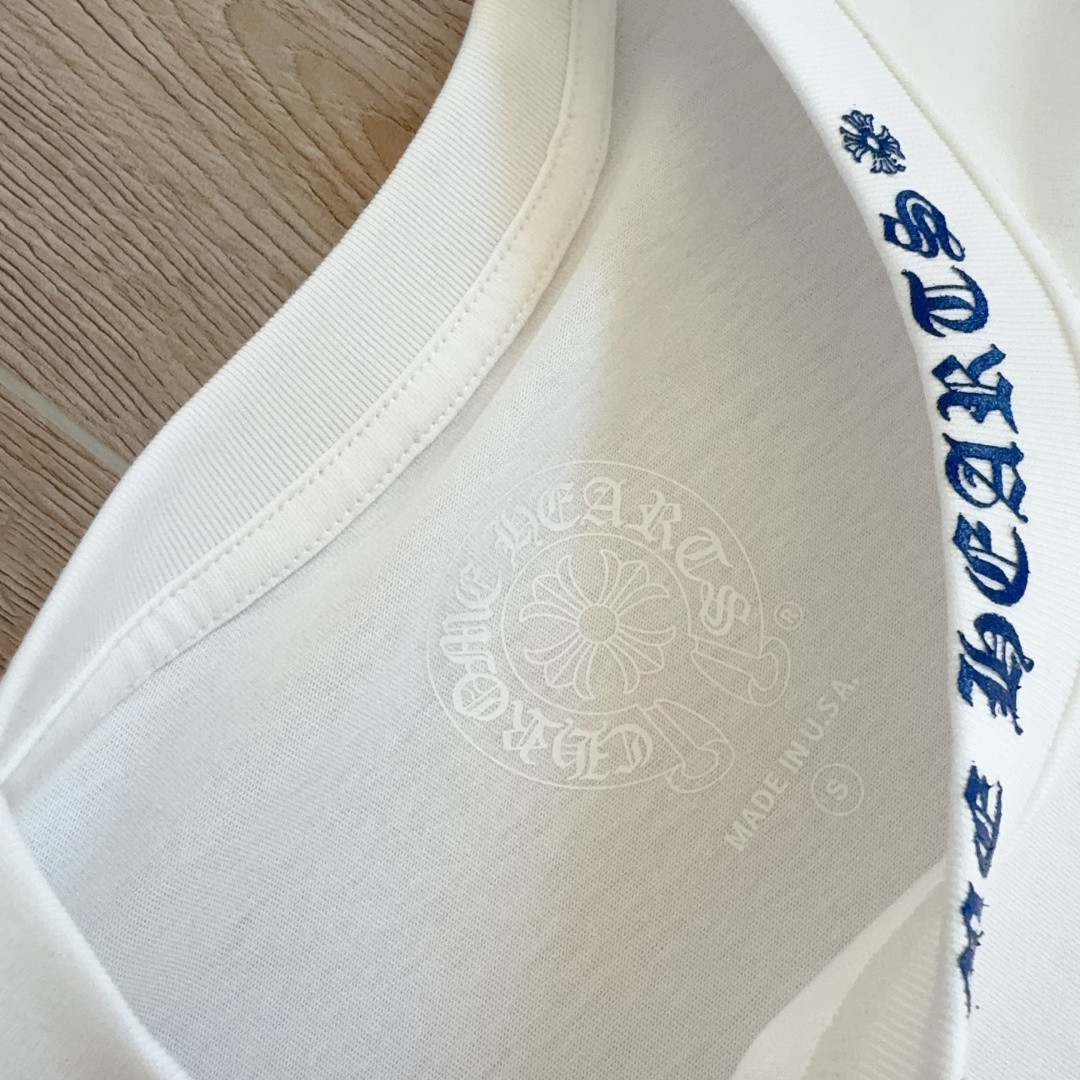 Chrome Hearts 克罗心 领口梵文长袖卫衣 T恤 套头 白色 A5 CH-04031546