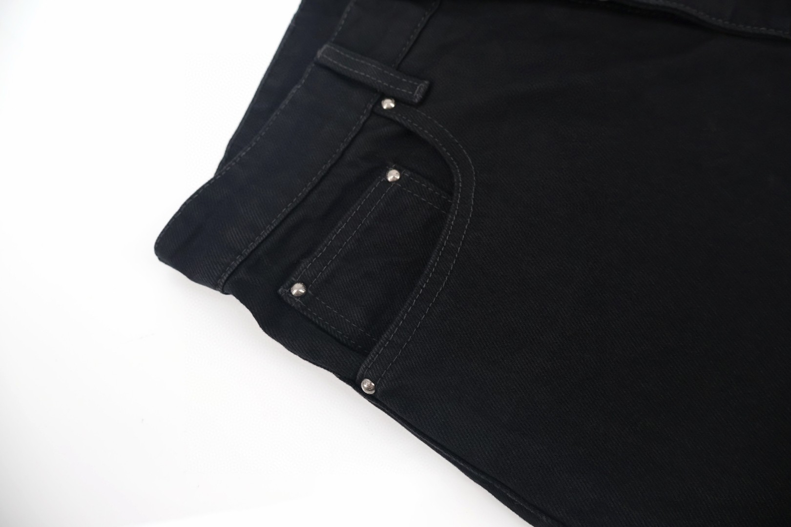 LOUIS VUITTON 路易威登 云朵磨破logo牛仔裤 长裤 裤子 黑色 B0 1AJDVK