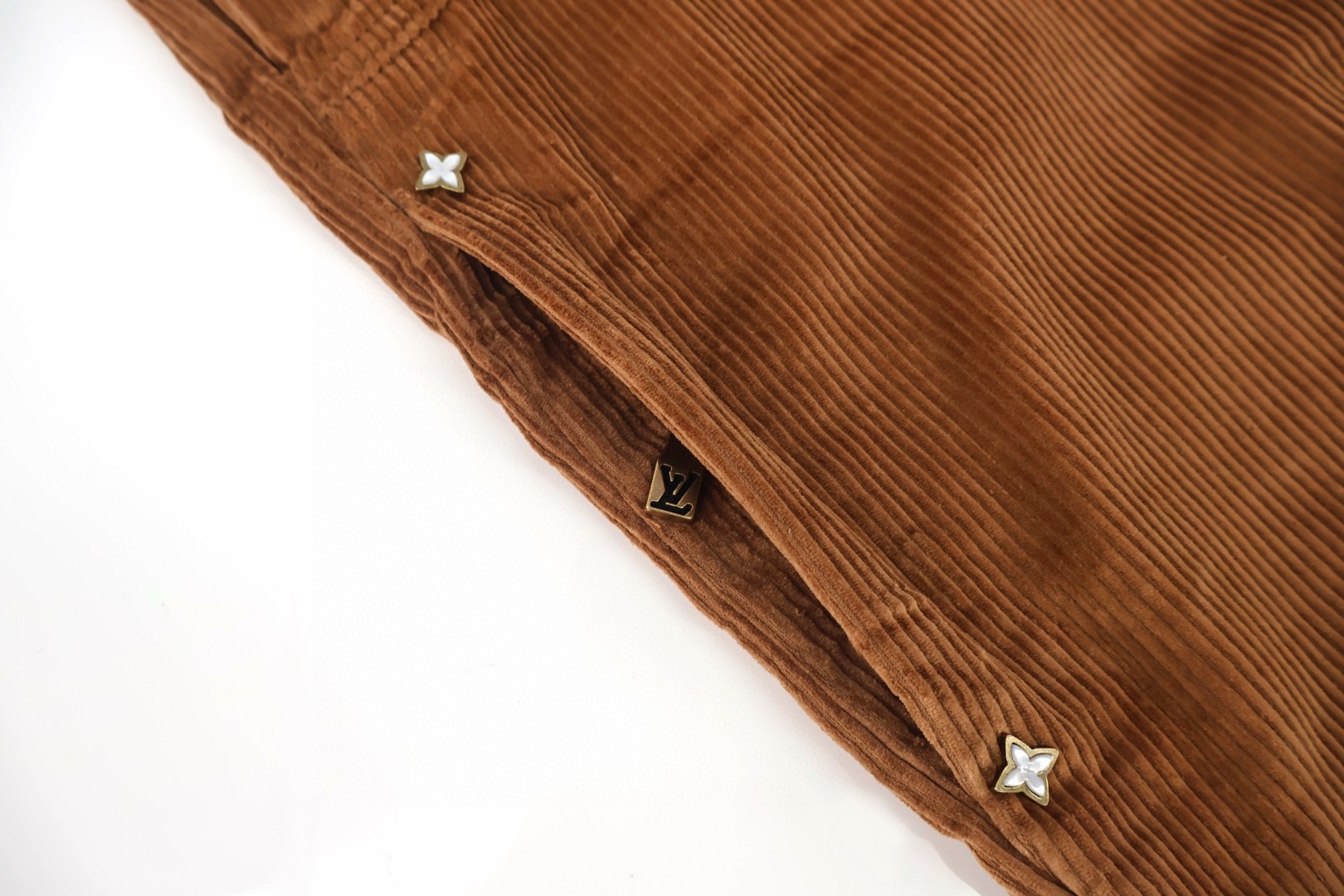 LOUIS VUITTON 路易威登 SKI滑雪系列灯芯绒长裤 裤子 棕色 B0 1AJBYJ