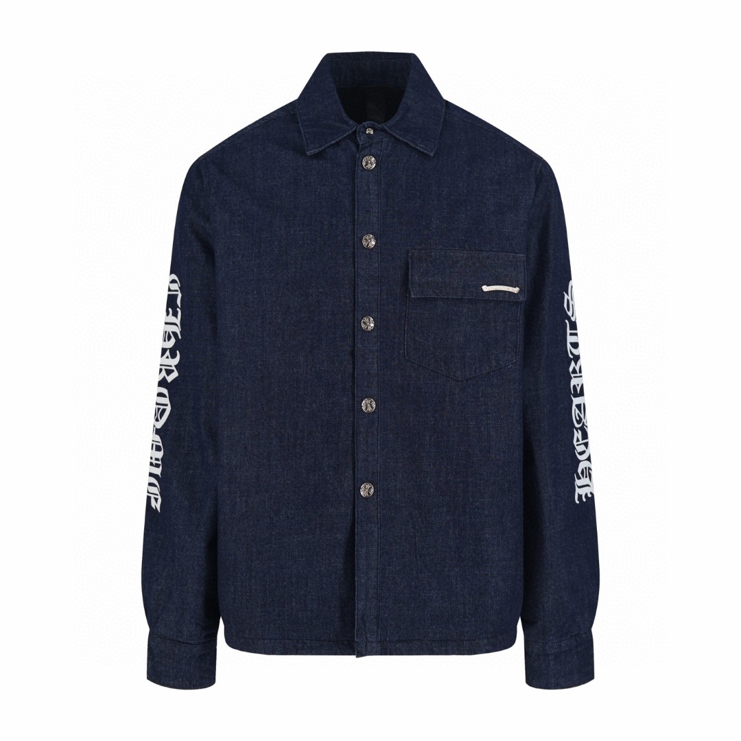 Chrome Hearts 克罗心 牛仔衬衫棉服 外套 夹克 长袖 C0 