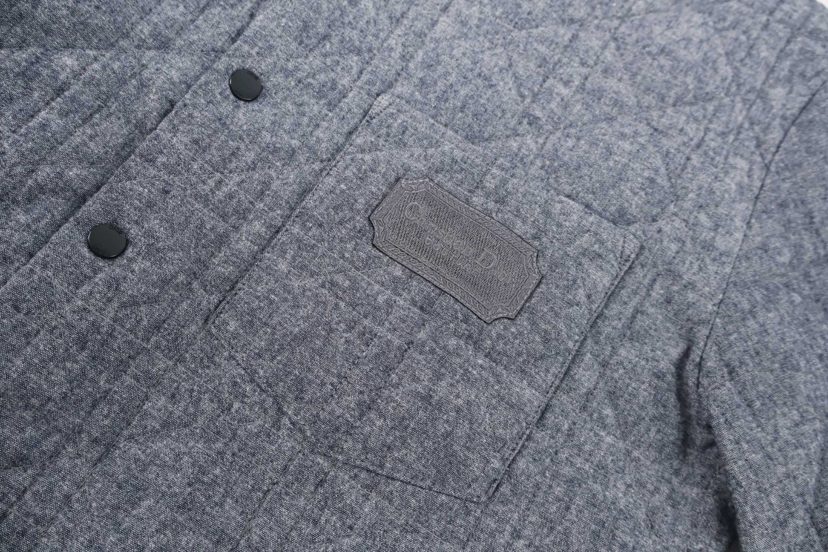 DIOR 迪奥 菱形格绗绣棉服 夹克 外套 长袖 灰色 C0 313C509F3088-C978