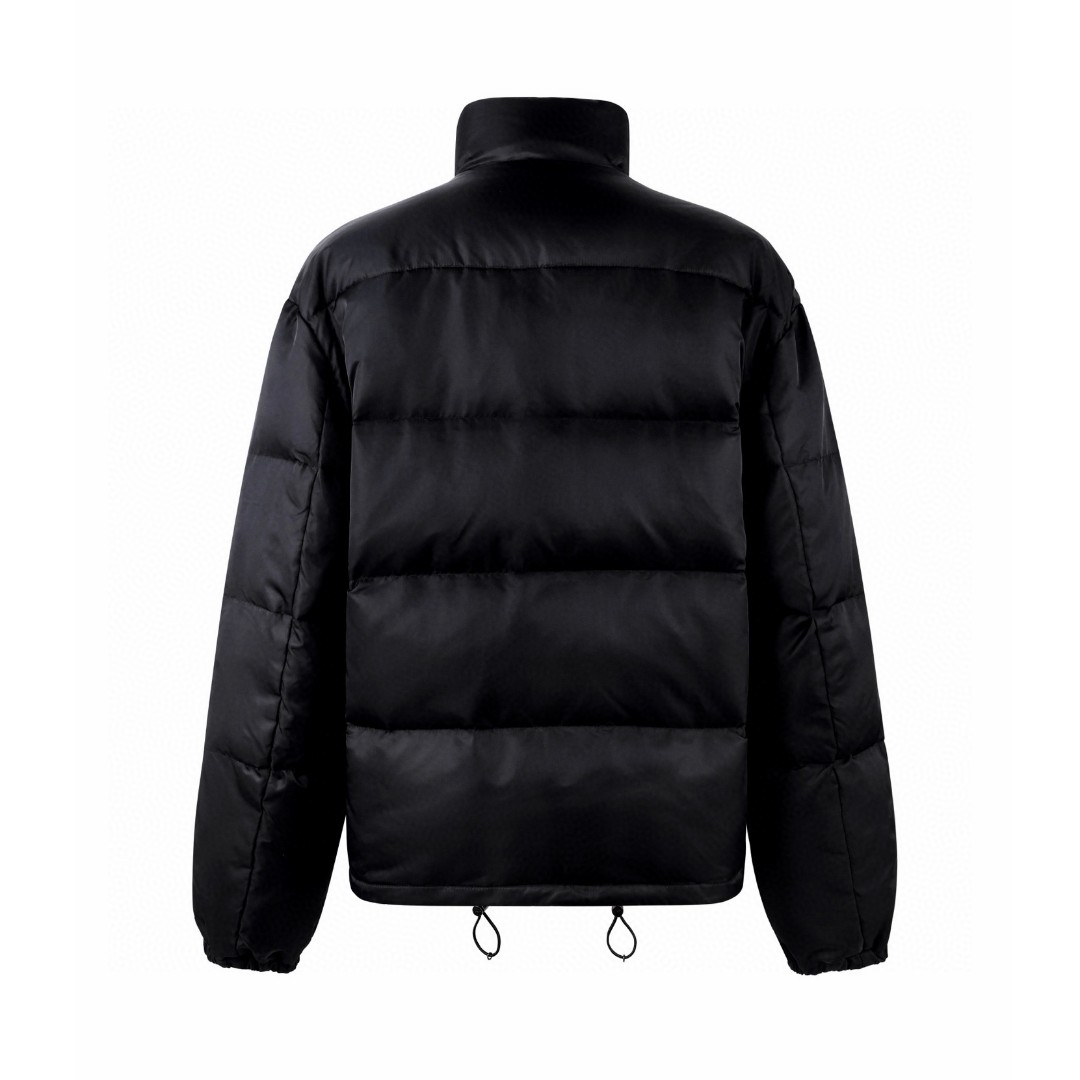 PRADA 普拉达 立领纯色拉链羽绒服 外套 黑色 保暖 C5 SGC921-11C9-F0002-S-OOO