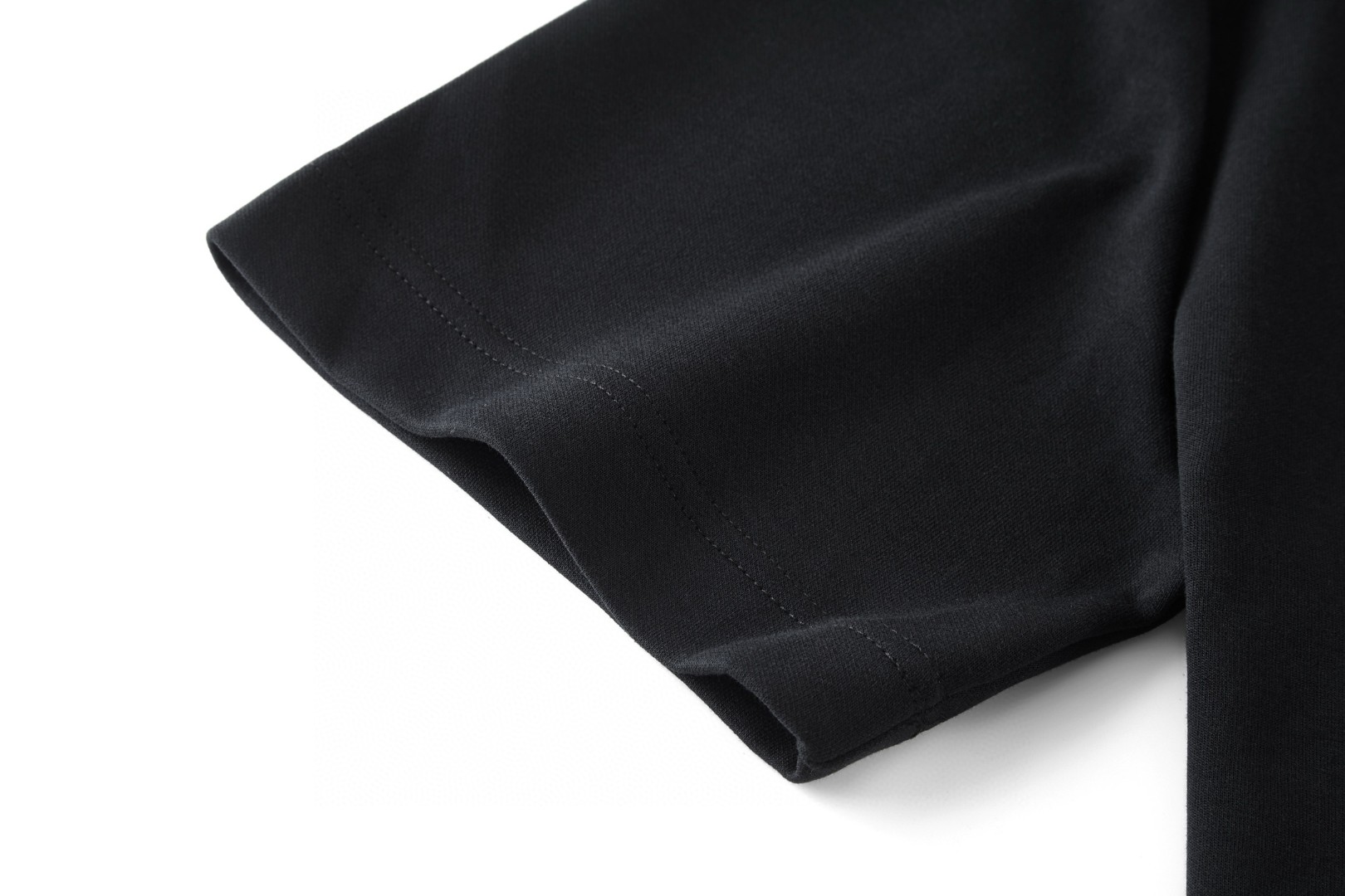 FENDI 芬迪 双F皮绒刺绣标识T恤 短袖 套头 夏季 黑色 A0 FY0936AW0RF1UL6